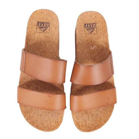 Reef Women's Cushion Vista Hi Sandal Tan Sz 8 - Picture 2 of 8